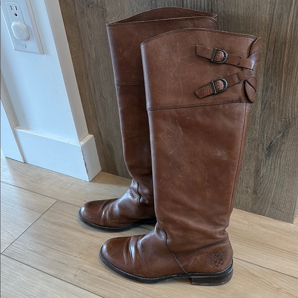 Vince Camuto Leather Riding Boots